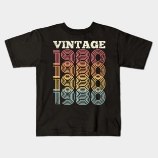 40th birthday gifts for men and women 1980 gift 40 years old Kids T-Shirt